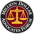 Million Dollar Advocates Forum Badge